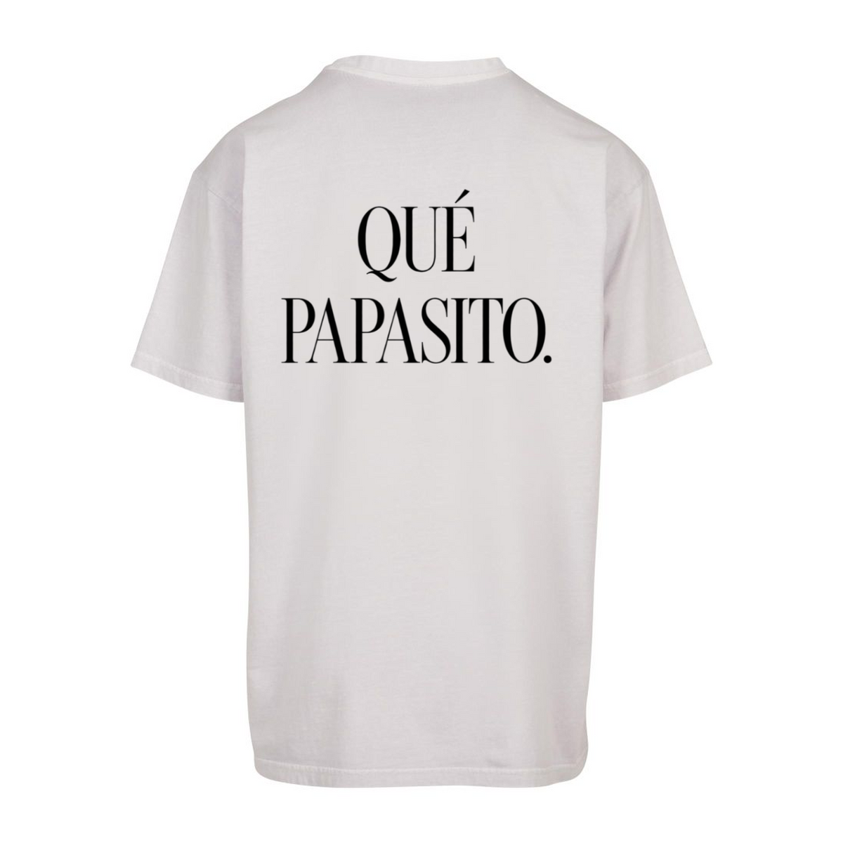 RAÍCES QUÉ PAPASITO Heavy Oversized Tee – Produktmockup 2